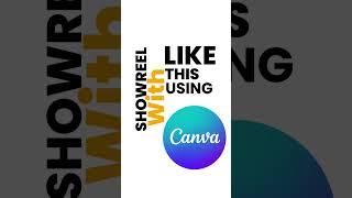 Portfolio showreel Completely made in canva