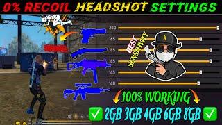 Free Fire Max Auto Headshot Trick 2024 Sensitivity ️ 2gb, 3gb, 4gb Ram Headshot Sensitivity Setting