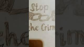 Stop The Crime Drawing #shorts#viral#trending#drawing#sketch#ayush#arts#academy#