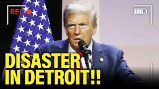 Trump Economic Speech goes TERRIBLY WRONG in Detroit