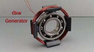 Get 220 Volt Electricity From Magnetic Gear And Copper Coil