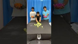 Amazing ball pouring family challenge #game #short