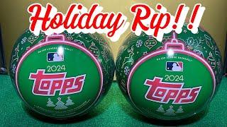 2024 Topps Holiday Tin baseball card Pack Opening