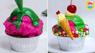 Un'idea facile per decorare i cupcake | Cupcake mini cono | Che Dolce