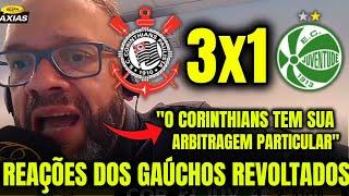 REAÇÕES dos GAÚCHOS DO JUVENTUDE REVOLTADOS ao SEREM ELIMINADOS CORINTHIANS 3X1 JUVENTUDE