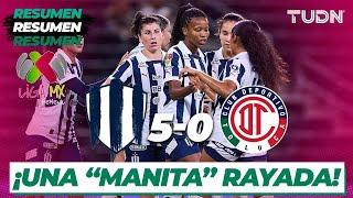 HIGHLIGHTS | Monterrey 5-0 Toluca | Liga Mx Femenil AP2024-J7 | TUDN