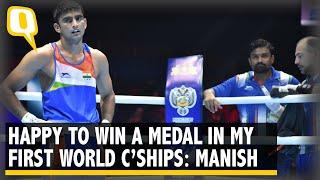 Manish Kaushik Wins Bronze at World Boxing C'Ships | The Quint