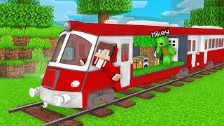 Mikey and JJ Survive Inside a TRAIN in Minecraft (Maizen)