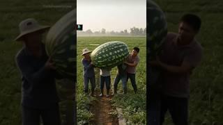 Amazing farmer. #farming #watermelon