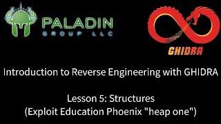 Intro to Reverse Engineering with GHIDRA - Lesson 5 Structures Exploit Educations Phoenix heap one