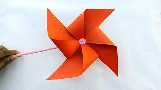 How to make Paper Windmill (Easy) || Making paper Pinwheel || DIY