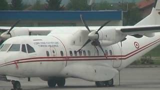 Turkish airplane at Sarajevo International Airport..