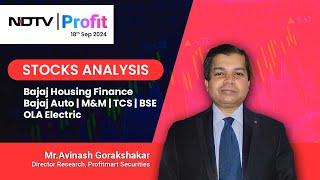 Mr. Avinash Gorakshakar, Head Research, Profitmart | NDTV Profit | Today Stock Analysis