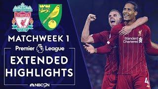 Liverpool v. Norwich City | PREMIER LEAGUE HIGHLIGHTS | 8/9/19 | NBC Sports