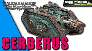 Plastic CERBERUS heavy tank confirmed at LVO 2023! Horus Heresy