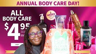 Annual Body Care Day Haul|$4.95 Body Care Day|Bath And Body Works Haul|4.95 Body Care