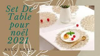 Deco noel : Set De Table pour  decoration noel 2021 avec shein maison #short 02