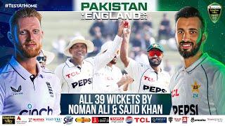 Memorable Spin Show! All 3️⃣9️⃣ wickets by Noman Ali and Sajid Khan in two Tests against England 