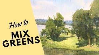 How to Mix Greens for Watercolor - Matthew White