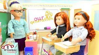 Our Generation Dolls School Collection!  18 inch OG Twin Dolls, School Playsets Unboxing & Play!