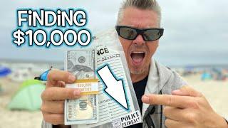 Finding $10,000 at Beach Prank - PART 1!