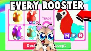 I traded EVERY *NEW* ROOSTER in Adopt Me! (Farm Update)