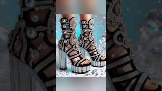 Latest beautiful heels  sandals design for girls #heels#sandals#shorts