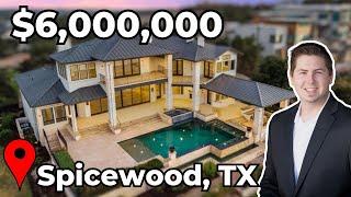 $6,000,000 Luxury Waterfront Home for Sale in Spicewood, Texas | Austin Real Estate 2023 | Lake Home