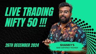 Bank Nifty50 :DEC 26th  Live Options Trading today#BankNiftyTradingLive|2024 Learn Trading Easy Way.