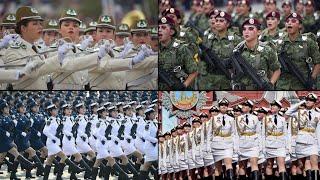 8 самых КРАСИВЫХ военных парадов женских войск в мире