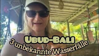 3 unbekannte Wasserfälle in Ubud , ich fahre mit dem Grab Motorrad | Bali Vlog 6