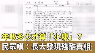 年收多少才算「小康」？　民眾嘆：長大發現殘酷真相｜華視新聞 20230726