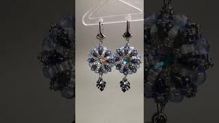 РОСКОШНЫЕ ВЕЧЕРНИЕ СЕРЬГИ #украшения #авторскиеукрашения #красиво #diy #earrings #серьги #мода