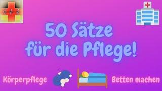 Körperpflege , Betten machen  - Deutsch lernen für die Pflege