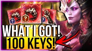 ️100 KEYS - MY LUCKIEST MONTH YET! GEAR DUNGEON LOOT!️ | Watcher of Realms