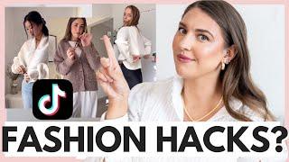 Reaktion auf TikTok-Fashion-Hacks