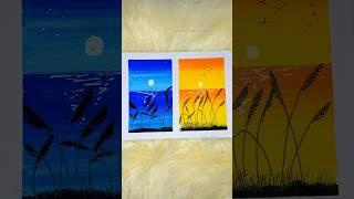 Day and night scenery painting with DOMS brush pen || art video || #ononnasartstudio #domsbrushpens