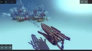 I-401 Iona Super Gravity Cannon Testing | Fun with Besiege #19