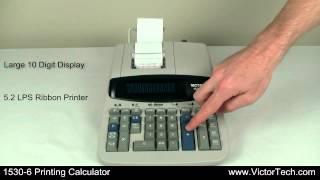 Victor 1530-6 10 Digit Professional Grade Heavy Duty Commercial Printing Calculator