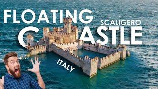 FLOATING CASTLE is Real! MAJESTIC Scaliger CASTLE in Sirmione Italy | Lake Garda Italy