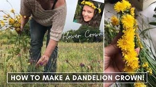 How to make a Dandelion Flower Crown - DIY