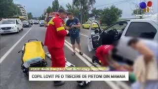 Copil lovit pe o trecere de pietoni din Mamaia - Litoral TV