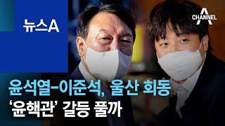 윤석열-이준석, 울산서 만찬 회동…‘윤핵관’ 갈등 풀까 | 뉴스A