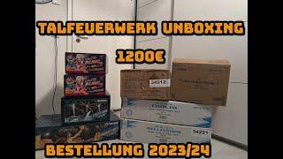 1200 € Talfeuerwerk Silvester Feuerwerks Bestellung 2023/24 Unboxing