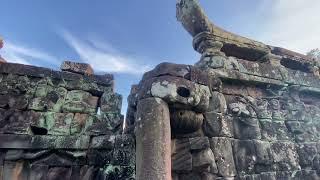 elephant terrace in the angkor thom temple