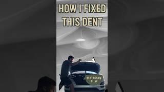 How to fix a Dent in A Car Hood- with PDR- Paintless Dent Removal -