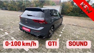 NEW! Golf 8 GTI | MK8 | 0-100 km/h acceleration?  | pure SOUND | Drive Test