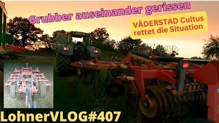 LohnerVLOG#407 VÄDERSTAD Cultus ersetzt den Lemken Thorit 8 I Maisstoppel mulchen mit Fendt Xylon