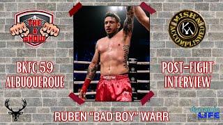 Ruben "Bad Boy" Warr shares emotional story after a very impressive KO victory at BKFC 59