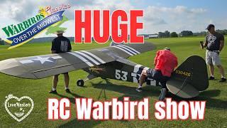 Giant RC Warbirds in action: Midwest's Ultimate Model Airplane event